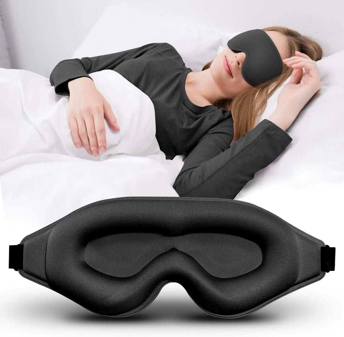 3D Contoured Blackout Sleep Mask